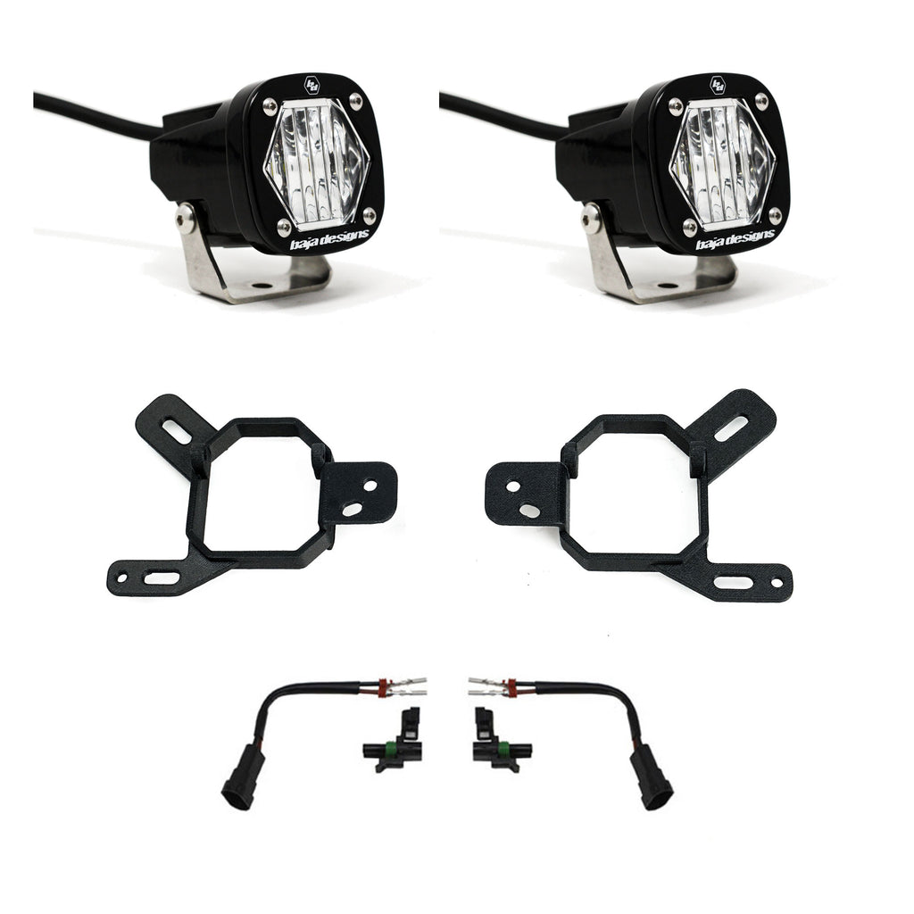 Baja Designs S1 Fog Pocket Light Kit – GMC Sierra 1500 AT4-X & 2500/3500 HD, Canyon, Yukon & Chevy Colorado