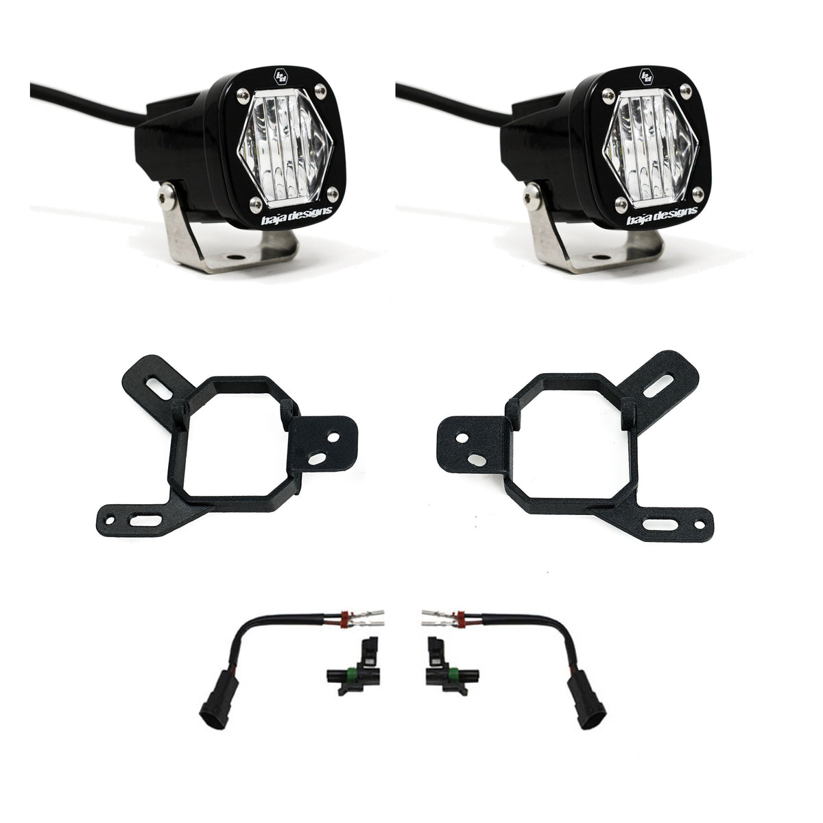 Baja Designs S1 Fog Pocket Light Kit – GMC Sierra 1500 AT4-X & 2500/3500 HD, Canyon, Yukon & Chevy Colorado