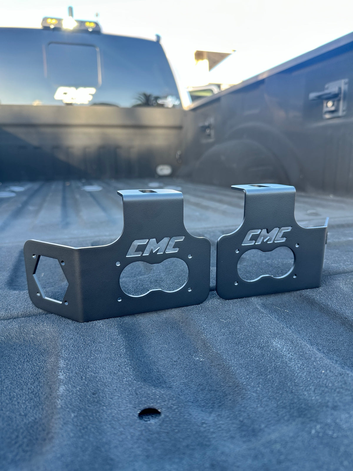 CMC 2023+ Super Duty brackets, angled view